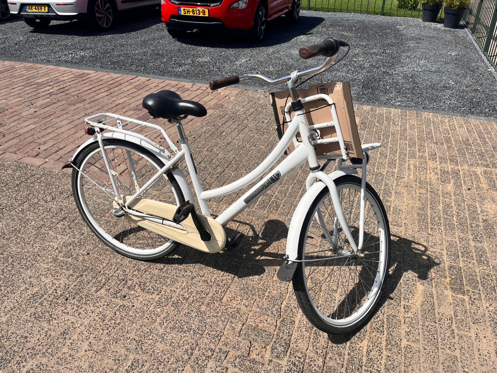 Meisjesfiets 24 inch sparta pick up, Fietsen en Brommers, Fietsen | Meisjes, Ophalen, Terugtraprem, Versnellingen, Gebruikt