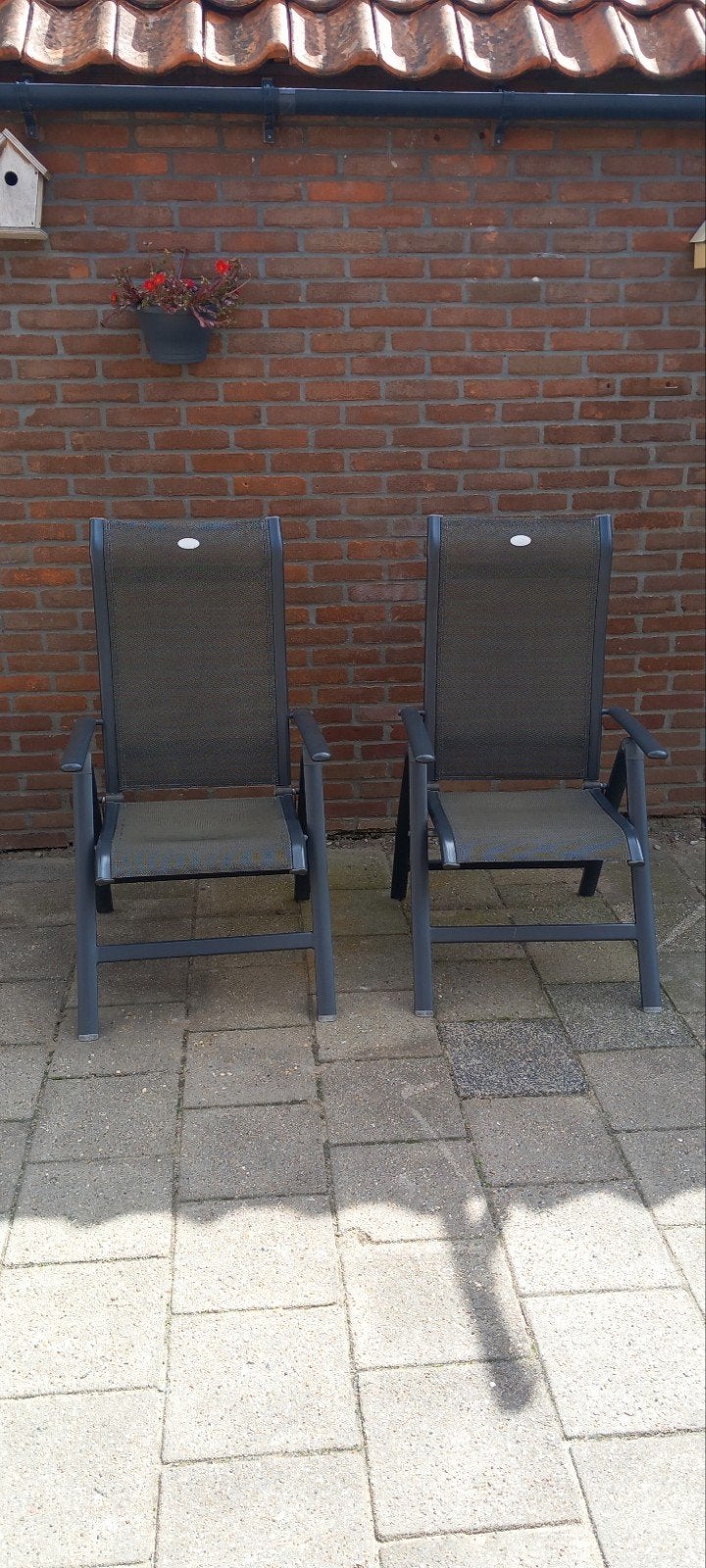 Hartman Alice Tuinstoel 2x - Verstelbaar in 6 standen, Tuin en Terras, Tuinstoelen, Ophalen, Gebruikt, Kunststof, Verstelbaar