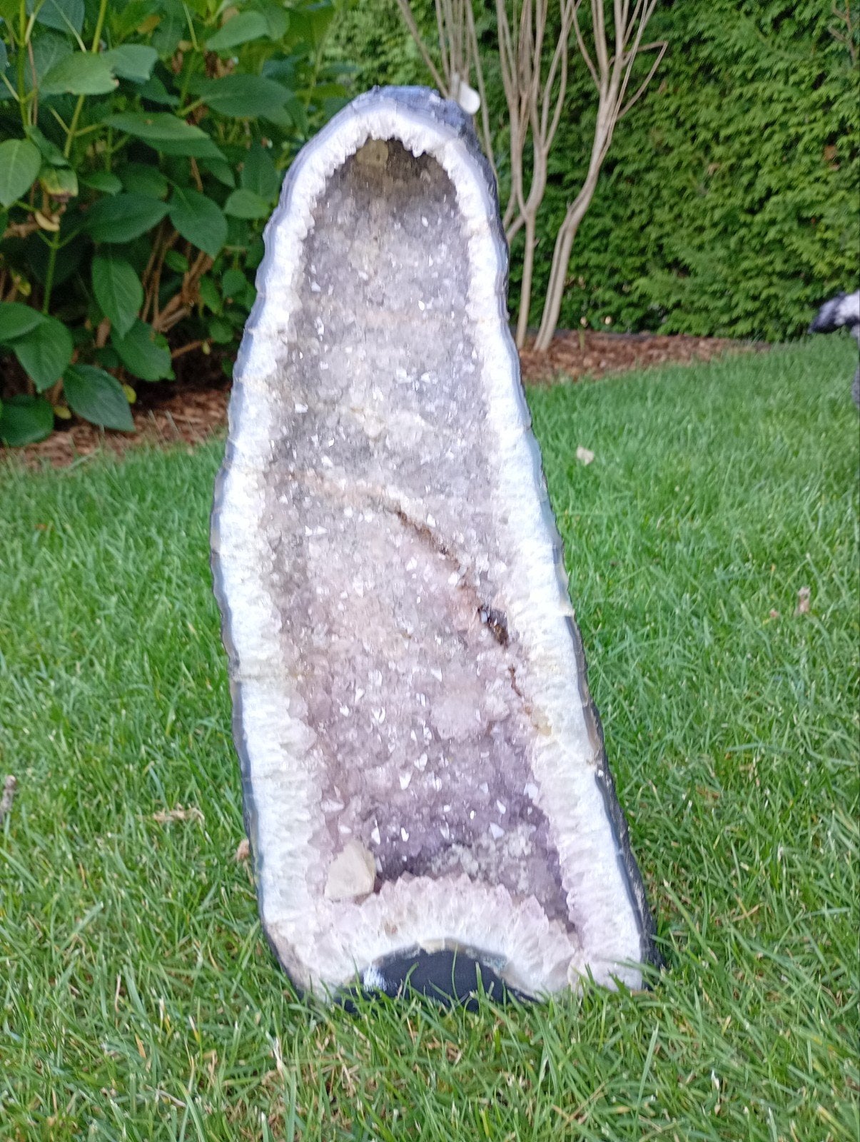 Grote Amethist Geode - 40 cm, 7.7 kg, Verzamelen, Ophalen of Verzenden