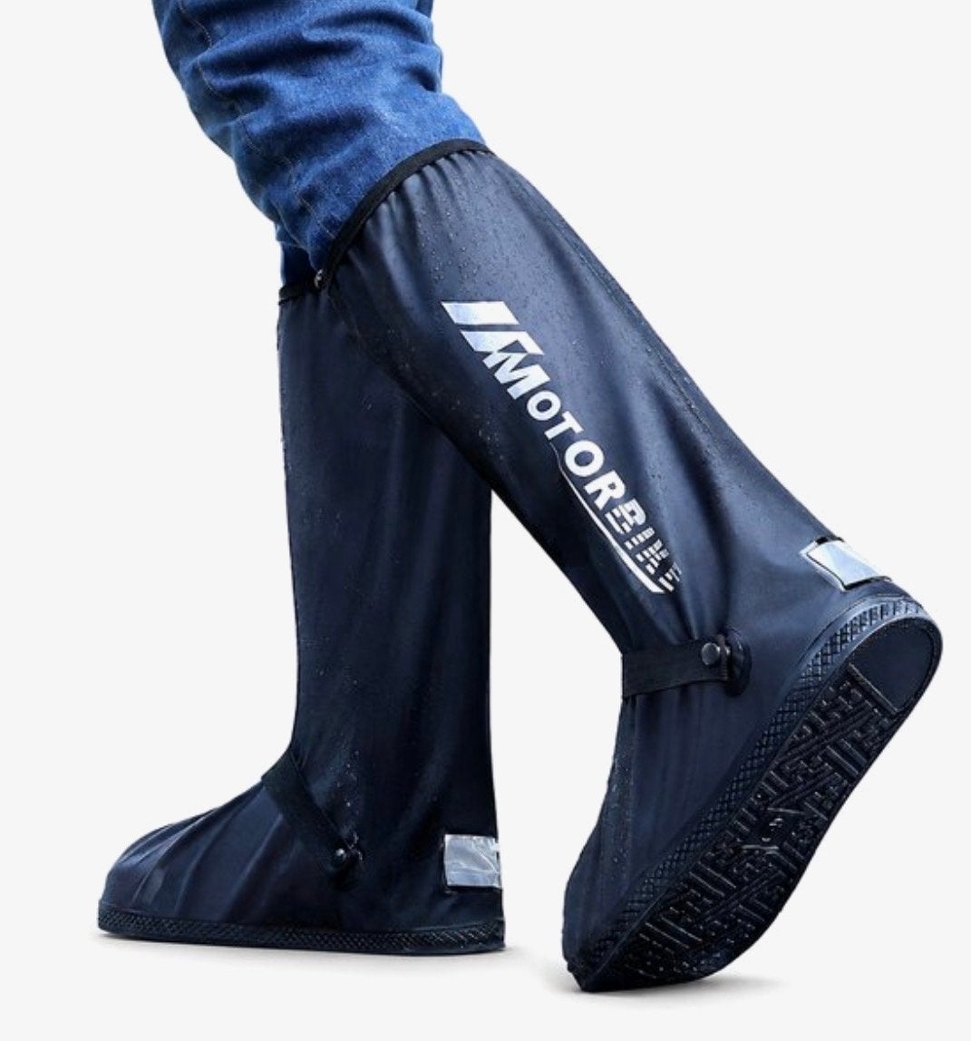 Waterdichte Overschoenen Regenlaarzen PVC Antislip, Zwart, Nieuw, Ophalen of Verzenden, Regenlaarzen