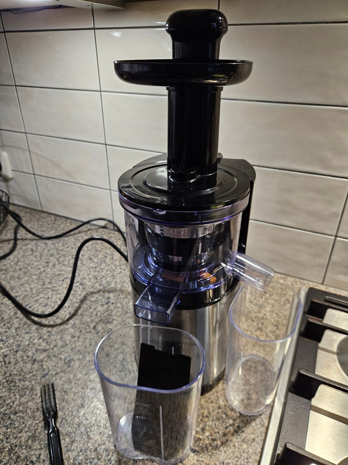 princess low juicer zwart/ metallic, Ophalen, Zo goed als nieuw, Elektrisch, Slowjuicer