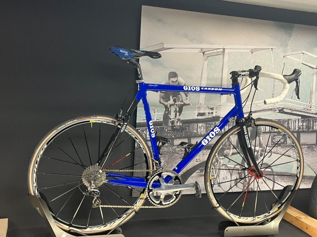 Gios Torino V107 DA Ksyrium Blauw 59cm Large, 28 inch, Gebruikt, Carbon, -