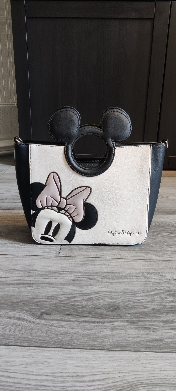 Loungefly Minnie Mouse tas - Zo goed als nieuw, Ophalen of Verzenden, Zo goed als nieuw, Zwart, Handtas