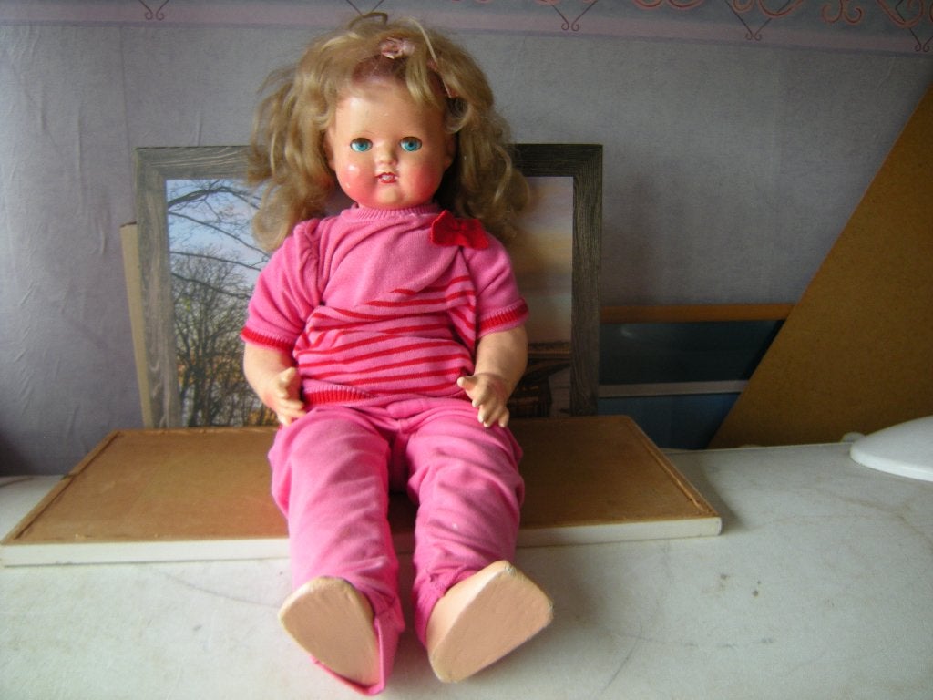 zeer zeer oude pop  60 cm lang, Ophalen of Verzenden, Overige typen