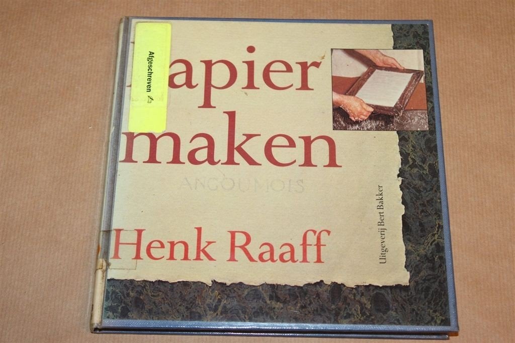 Papier Maken — Zelf Papier Scheppen uit Lompen en Vezels, Verzenden, Gelezen