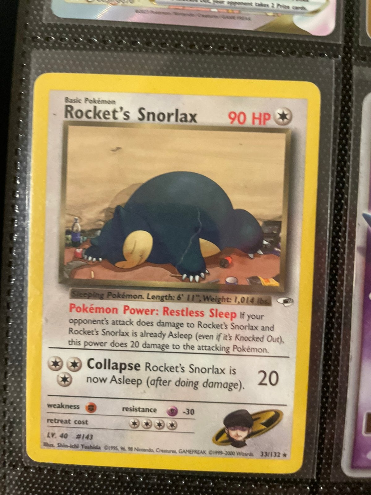 Rockets snorlax #143, Ophalen of Verzenden, Nieuw, Losse kaart, Foil