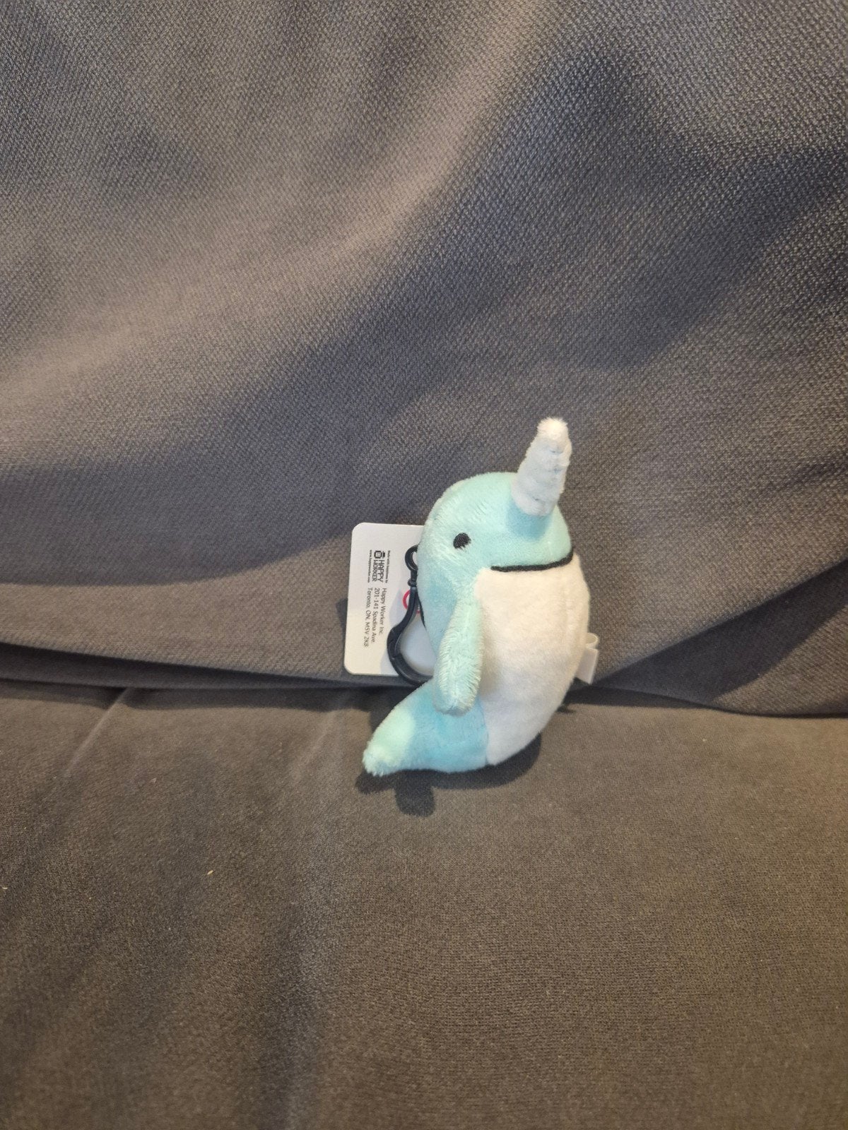 Leuke narwal knuffel sleutelhanger, Overige merken, Overige karakters, Overige typen, Blauw