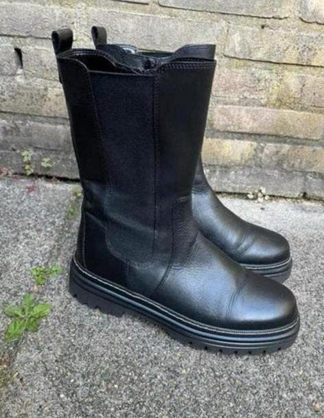 Halfhoge zwarte Chelsea boots van Gabor maat 7 . ZGAN, Zwart, Lage of Enkellaarzen, Ophalen of Verzenden, Zo goed als nieuw