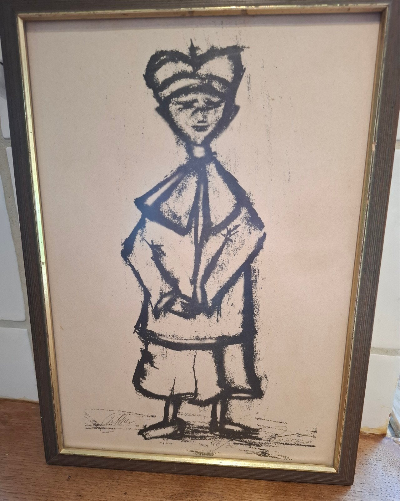 Zeldzame Expressionistische Litho (Dubbel Gesigneerd, Oplage, Antiek en Kunst, Verzenden