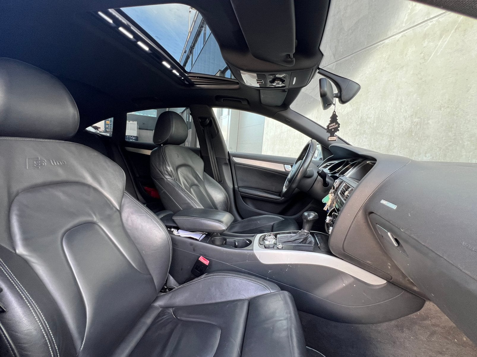 Grijze Audi A5 1.8 Tfsi Sportback 3X S-Line Automaat/Dak/Apk, Auto's, Zwart, 4 cilinders, 4 stoelen, Bedrijf