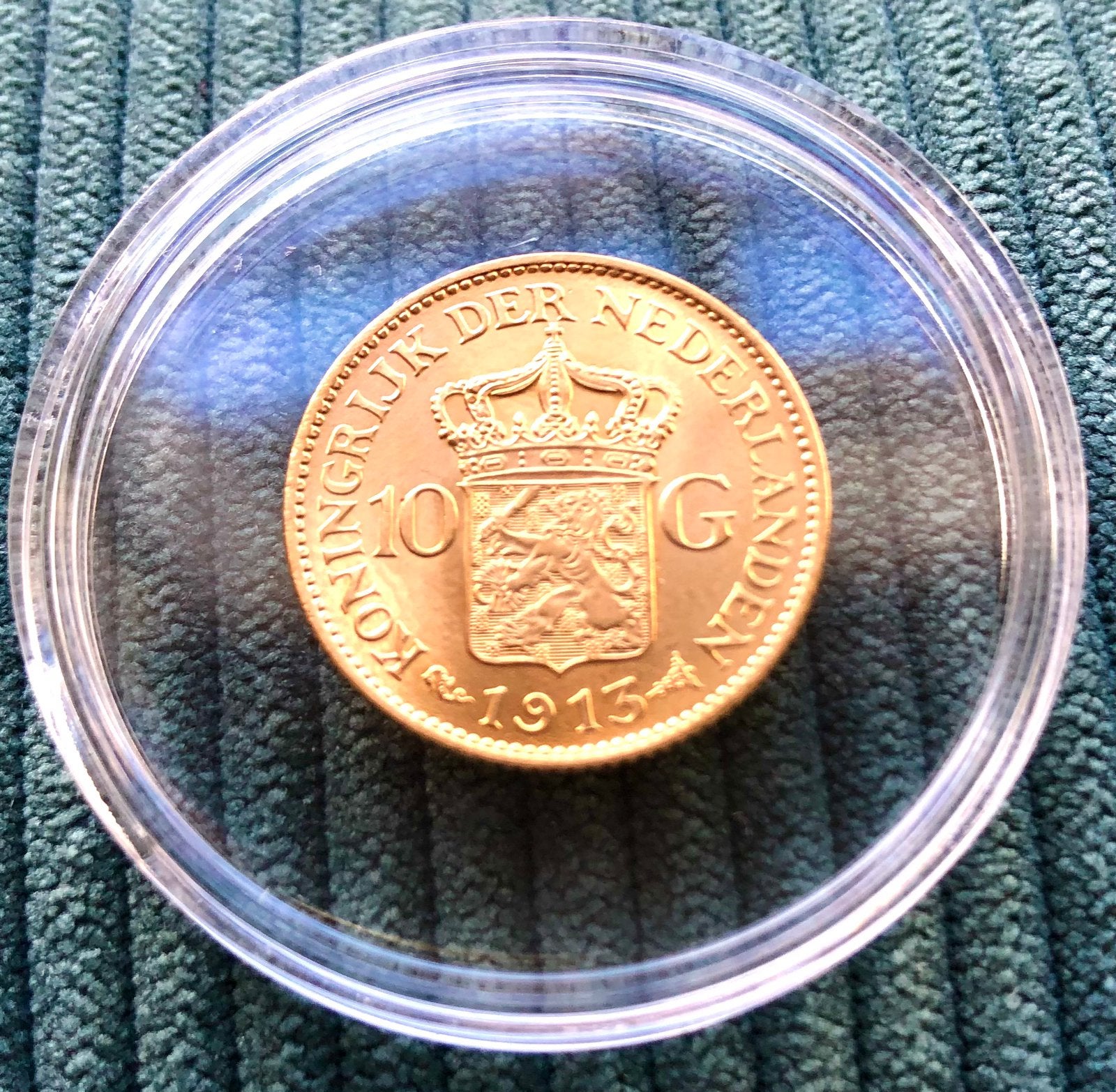 Gouden 10 gulden tientje 1913 uitstekende staat, Overige landen, Losse munt, Goud, Overige waardes