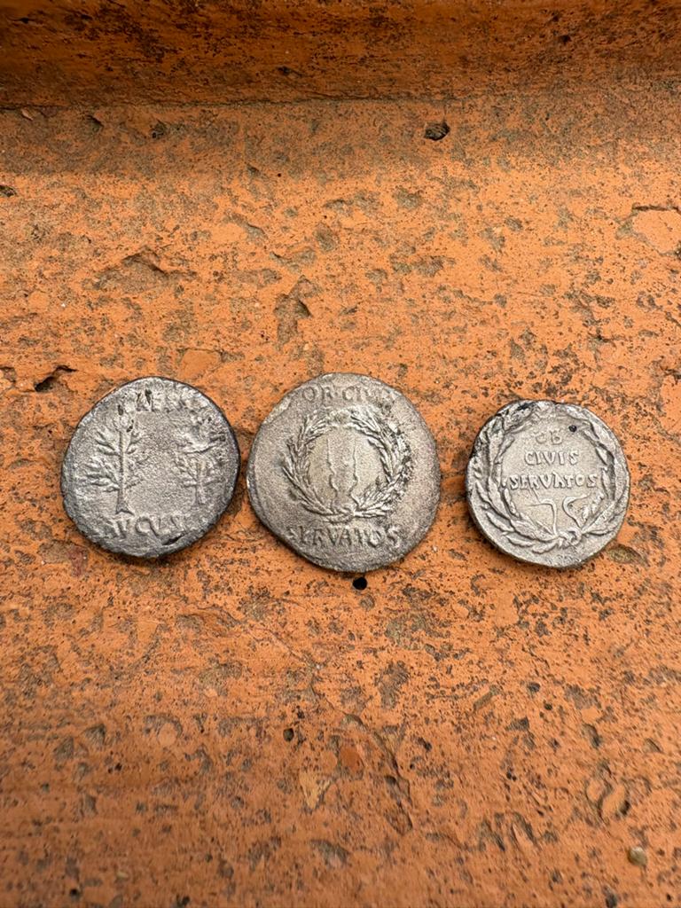 Set van 3 Romeinse Denarii - Zilveren Munten augustus, Ophalen of Verzenden, Setje, Zilver