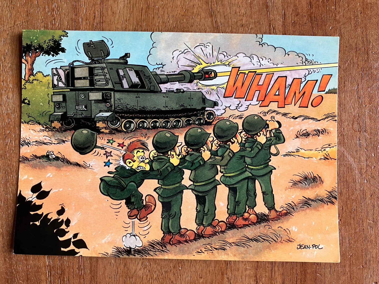 Grappige militaire ansichtkaart - Jean-Pol, Ophalen of Verzenden, Landmacht, Nederland, Foto of Poster