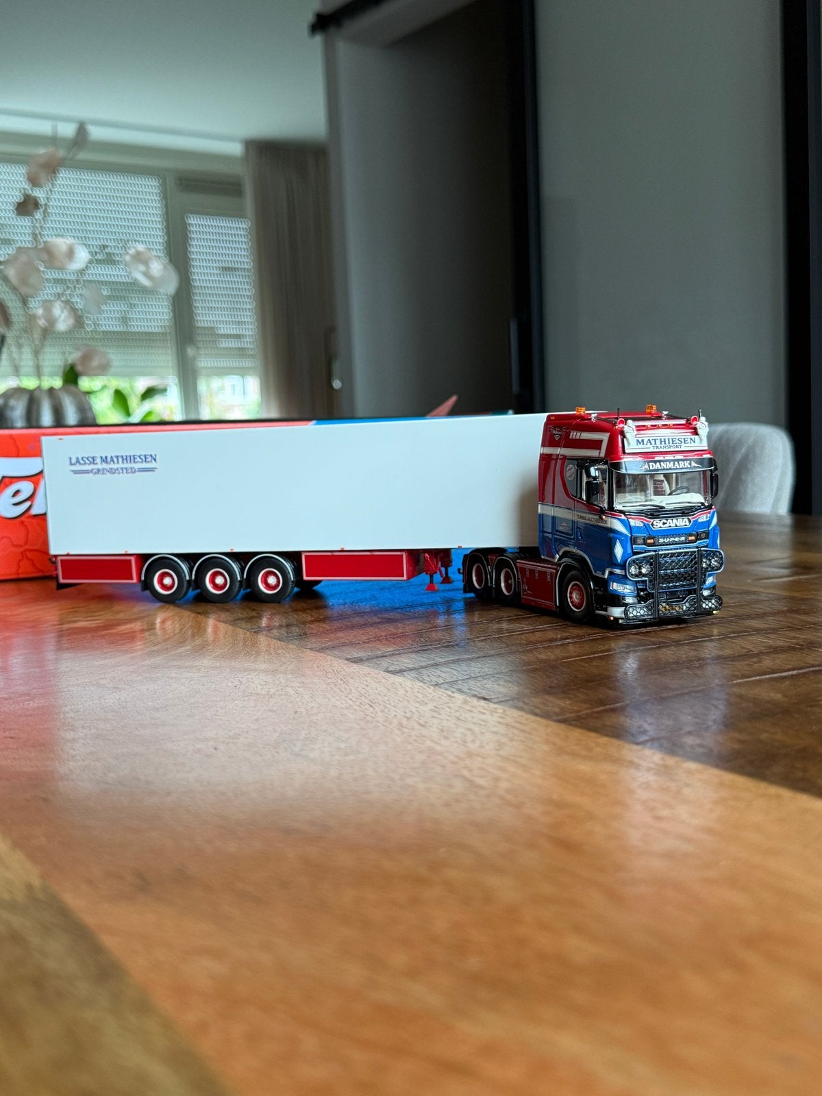 Tekno B-keus Scania S770 Lasse Mathiesen, Overige merken, 1:32 tot 1:50, Ophalen of Verzenden, Zo goed als nieuw