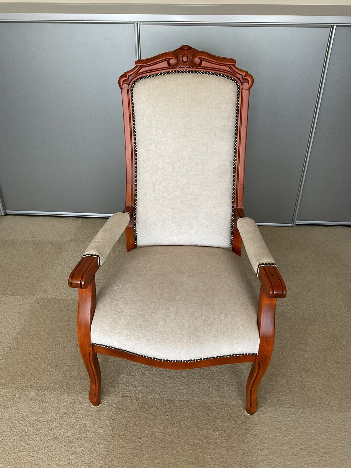 Antiek vintage degelijke stoel, Antiek en Kunst, Ophalen
