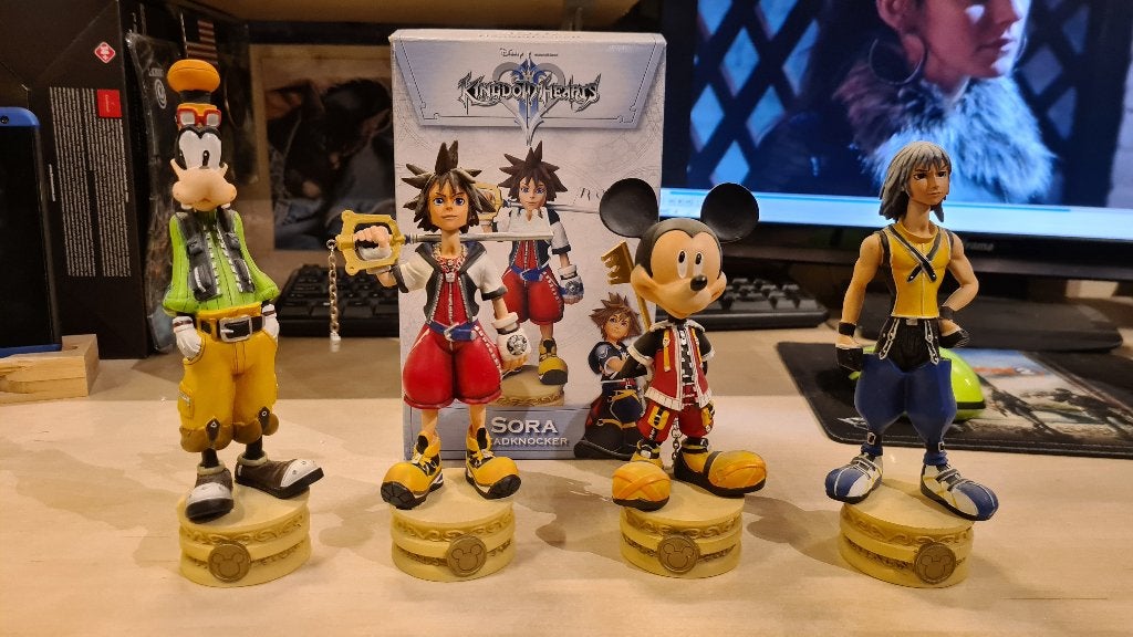 Kingdom Hearts Headknocker Bobblehead Collection Mickey Mous, Verzamelen, Ophalen of Verzenden, Zo goed als nieuw, Overige typen