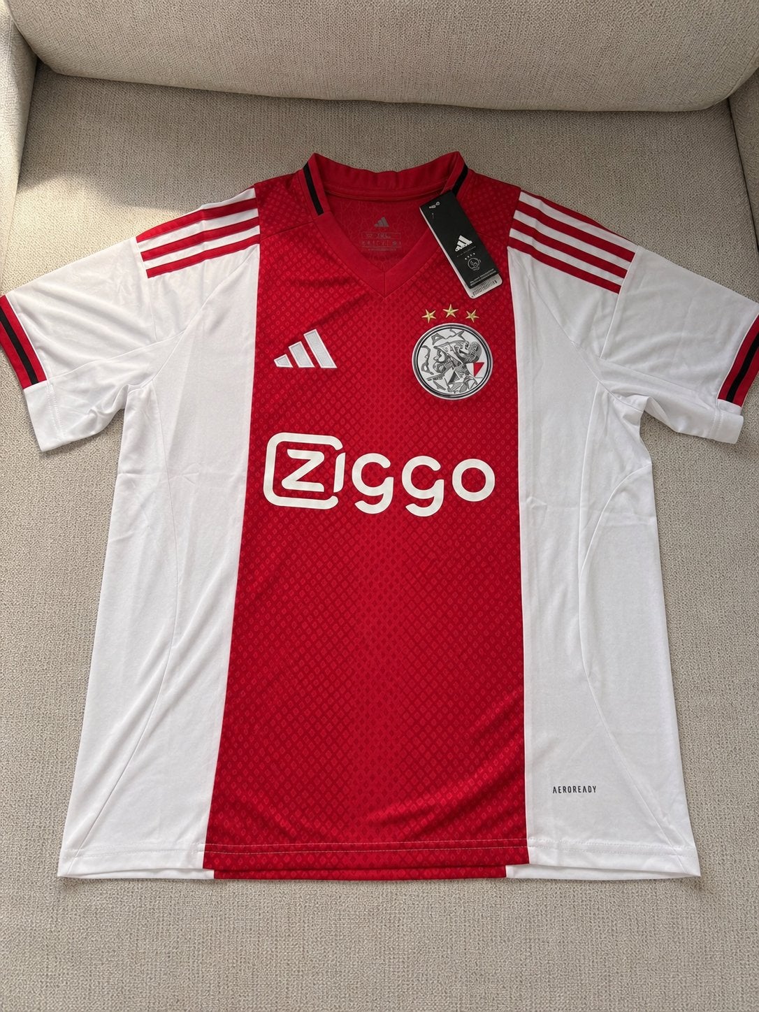 Ajax Thuisshirt 2025/2026 - Nieuw met kaartje - Maat 2XL, Ophalen of Verzenden, Voetbal, Rood, Maat 56/58 (XL)