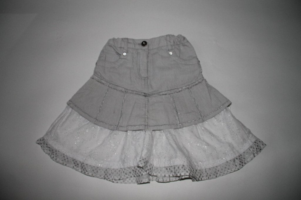 PERSIVAL rok wit met zilver 116-122 in ~~nieuw~~ staat, Kinderen en Baby's, Verzenden, Zo goed als nieuw, Meisje, Jurk of Rok