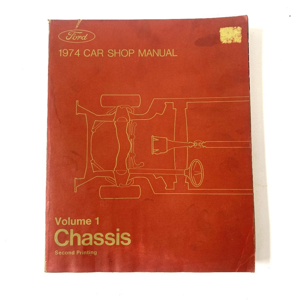 Ford USA 1974 car shop manual, vol. 1 Chassis, Verzenden, Gelezen, Ford