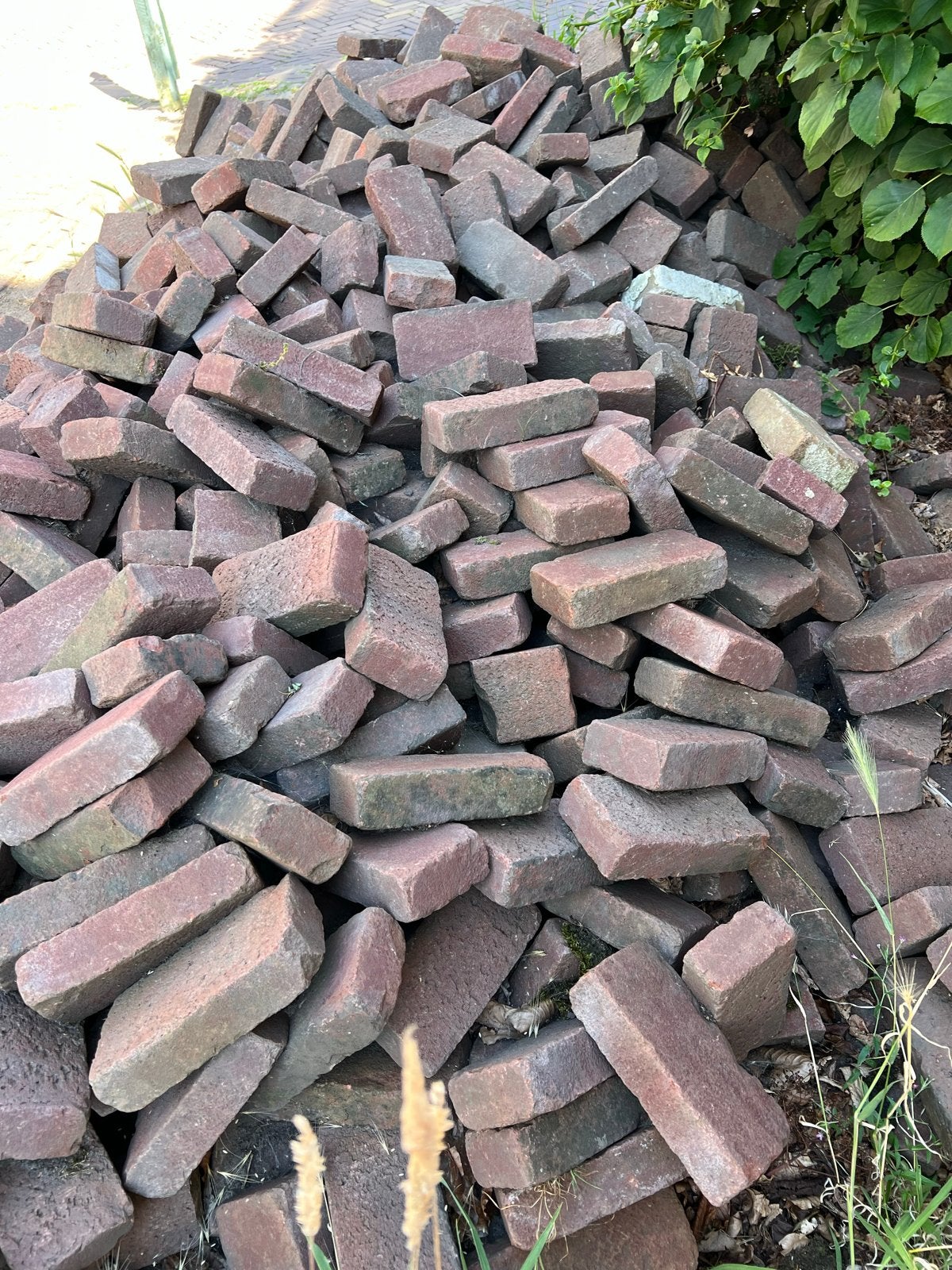 Gebruikte bakstenen voor tuin of bestrating, Ophalen, Gebruikt, Bakstenen
