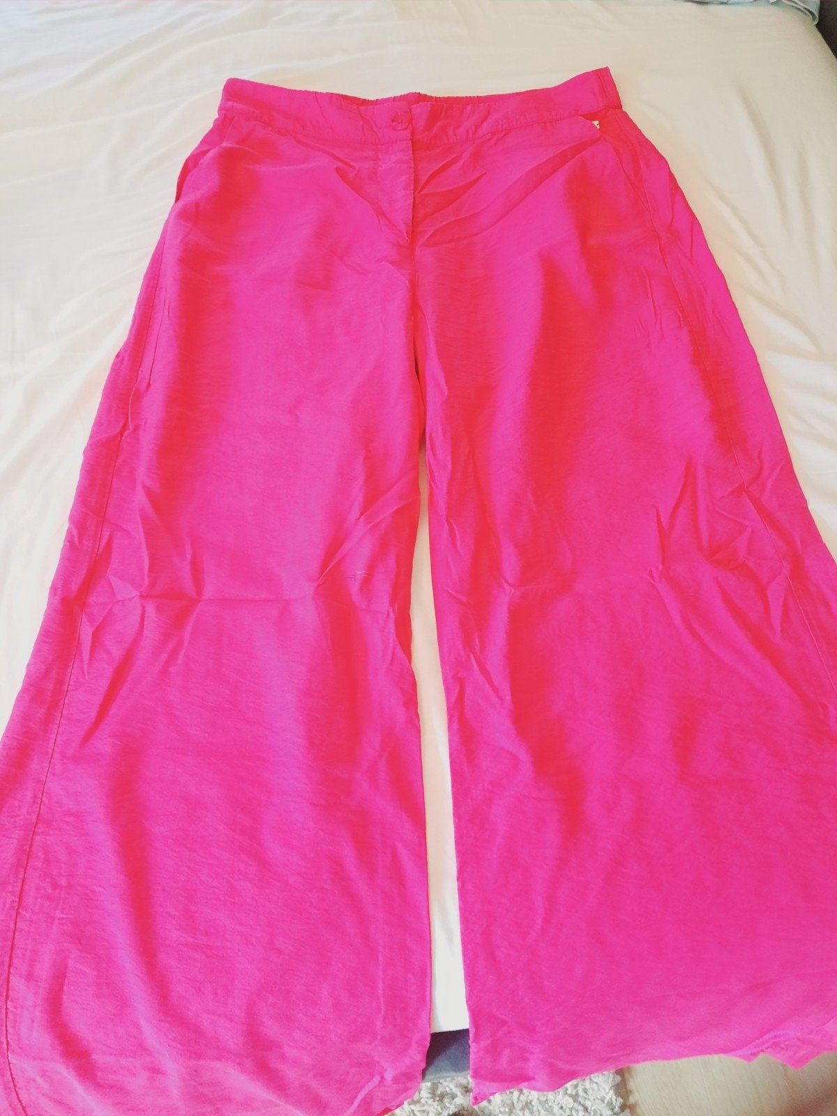 POM Amsterdam fuchsia broek maat 42, Kleding | Dames, POM Amsterdam, Maat 42/44 (L), Ophalen of Verzenden, Roze
