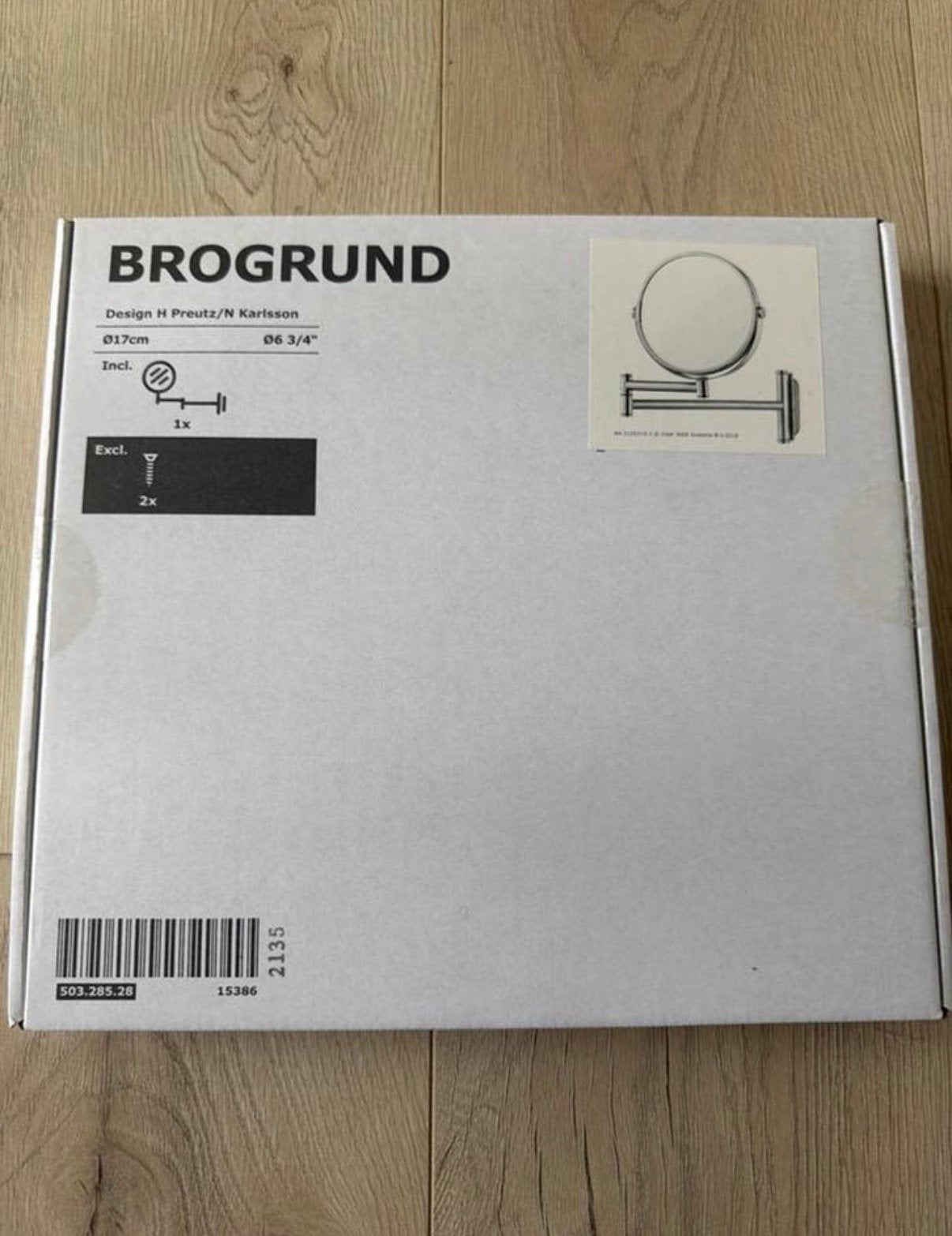 IKEA uitschuifbaar spiegel - Nieuw in Doos, Ophalen of Verzenden, Zo goed als nieuw