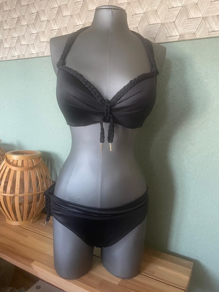 Marlies Dekkers, bikini zwart, 70D / M + extra broekje, Ophalen of Verzenden, Zo goed als nieuw, Zwart, Bikini