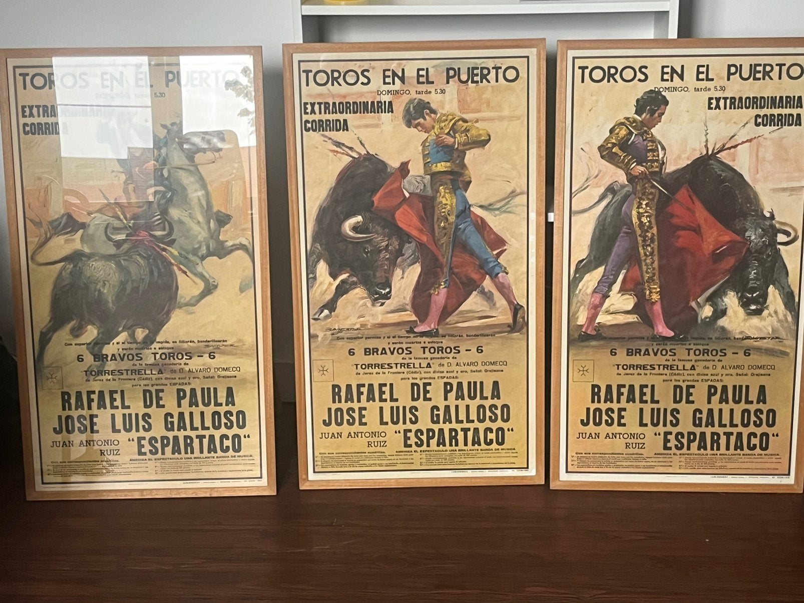Stieren, toreador, affiche, stierengevecht, spanje, Antiek en Kunst, Ophalen