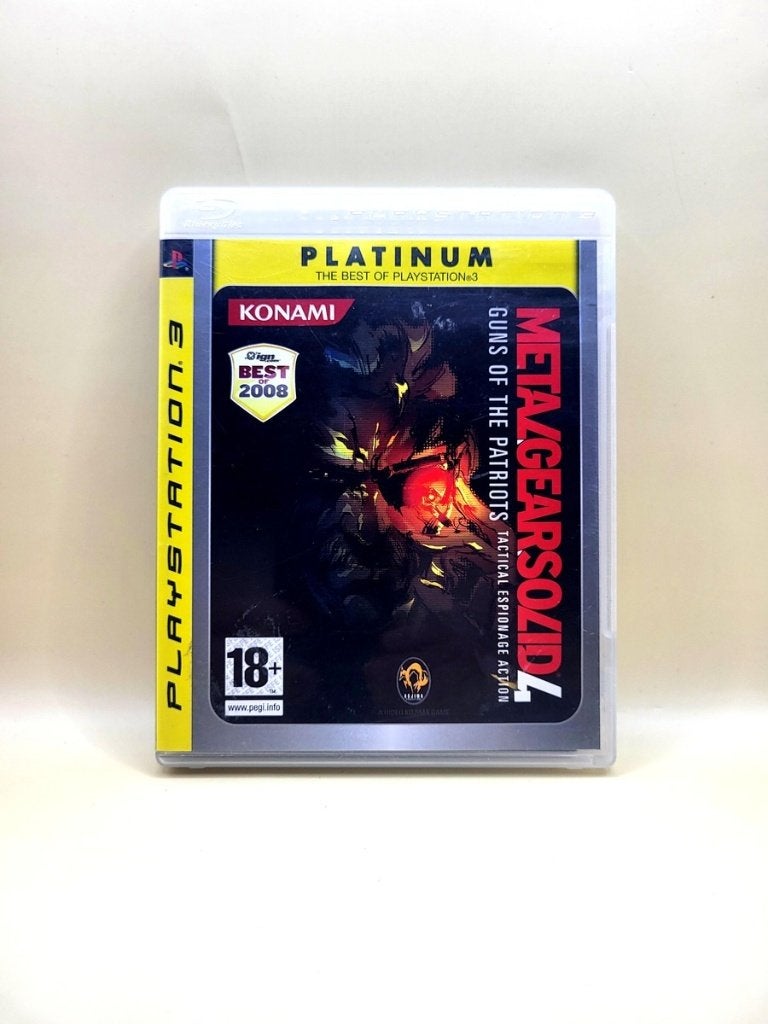 Metal Gear Solid 4 Platinum - PlayStation 3 - PS3, Avontuur en Actie, Vanaf 18 jaar, 1 speler, Sony support