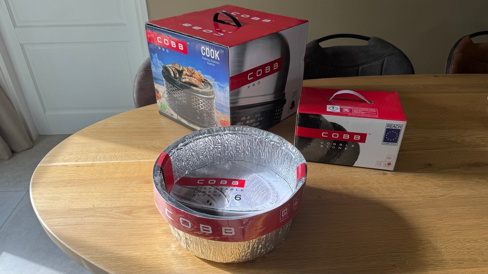 Nieuwe Cobb Cook Pro BBQ met Cobble Stone en Inner Sleeve, Ophalen, Nieuw