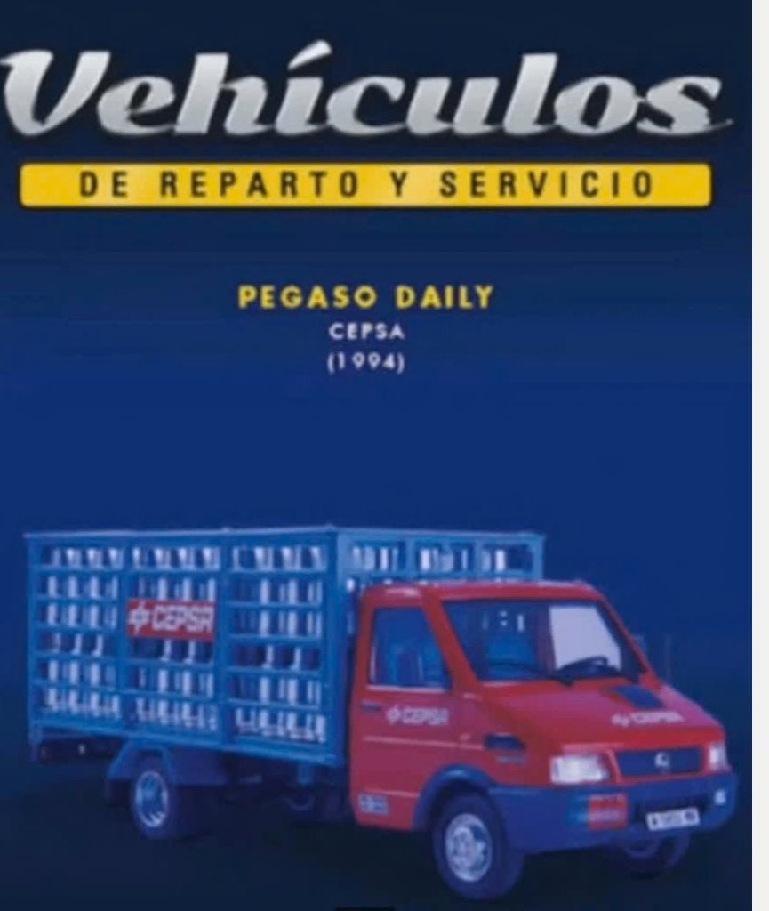 Pegaso Daily '94 gasflessen CEPSA 1/43 reparto / servicio 8, Verzenden, Nieuw, Bus of Vrachtwagen, Overige merken
