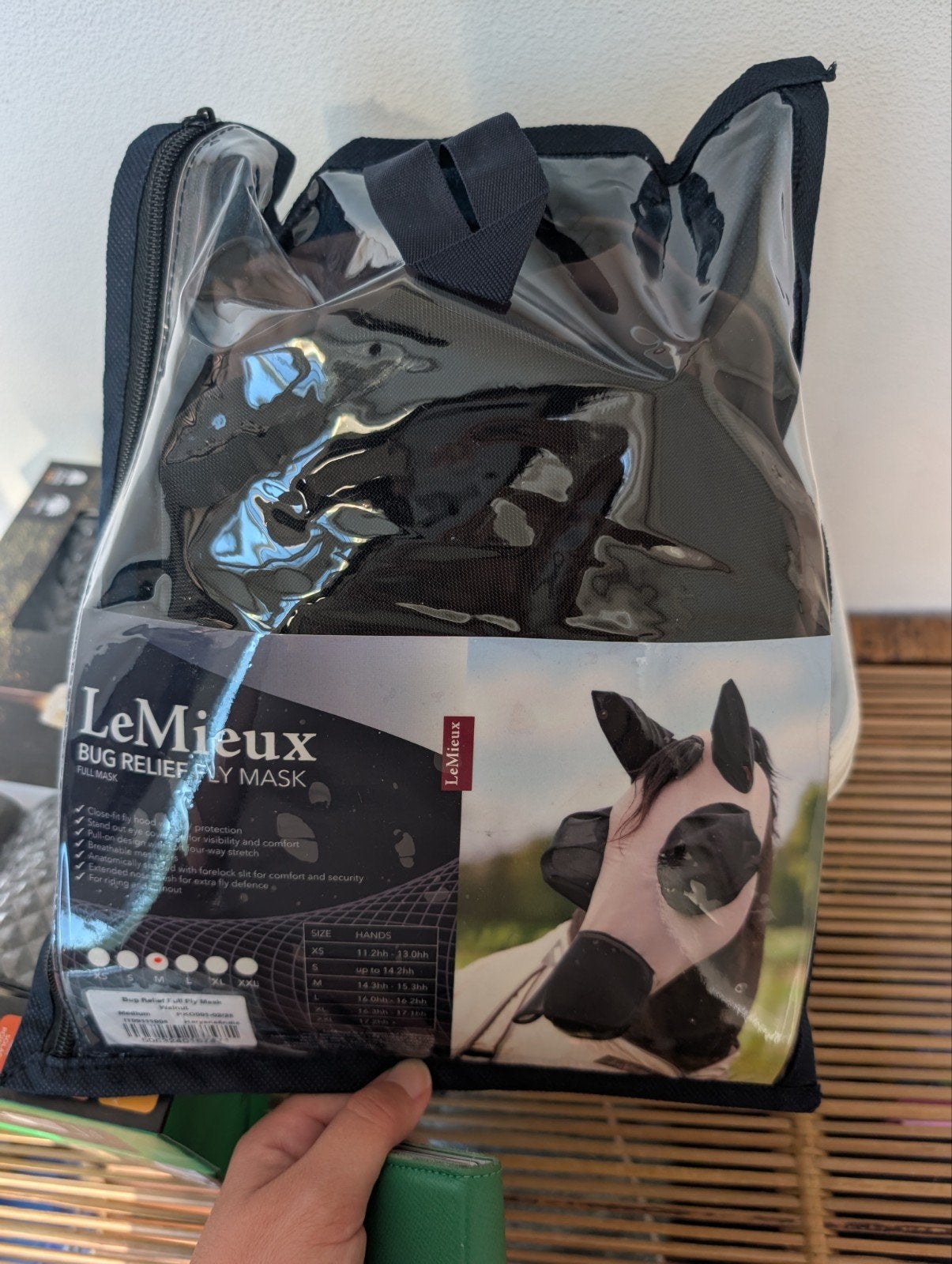 LeMieux Vliegenmasker Walnoot Maat M, Dieren en Toebehoren, Ophalen of Verzenden, Nieuw