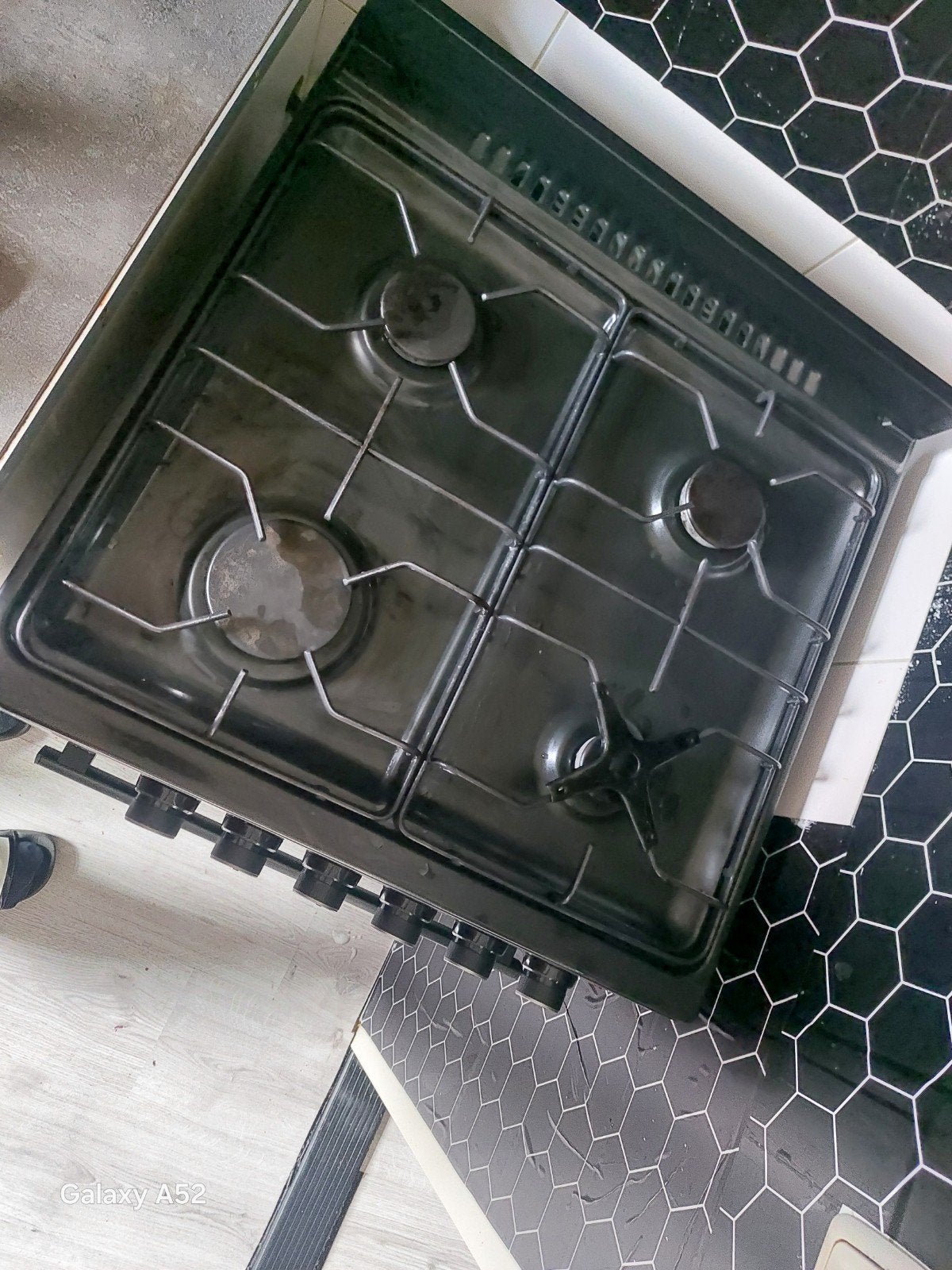 WIGGO Vrijstaand Fornuis met Gas Kookplaat en Oven, Ophalen, Gebruikt, 60 cm of meer, Grill