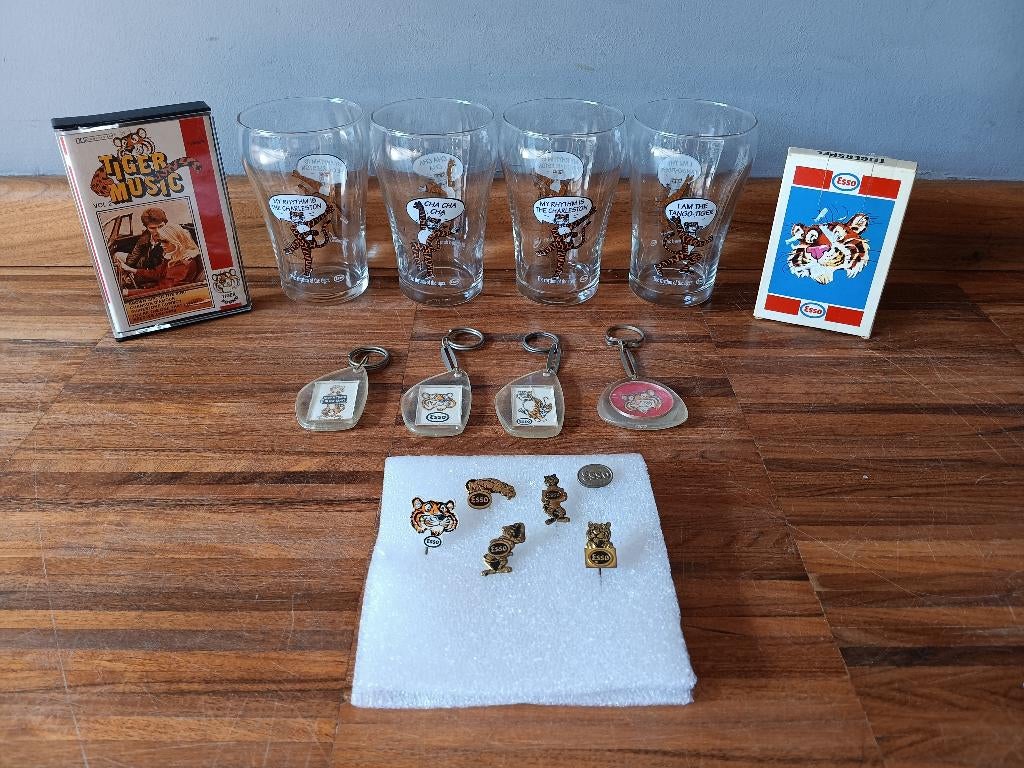 Vintage Esso verzamelspullen, Ophalen of Verzenden, Zo goed als nieuw, Overige typen