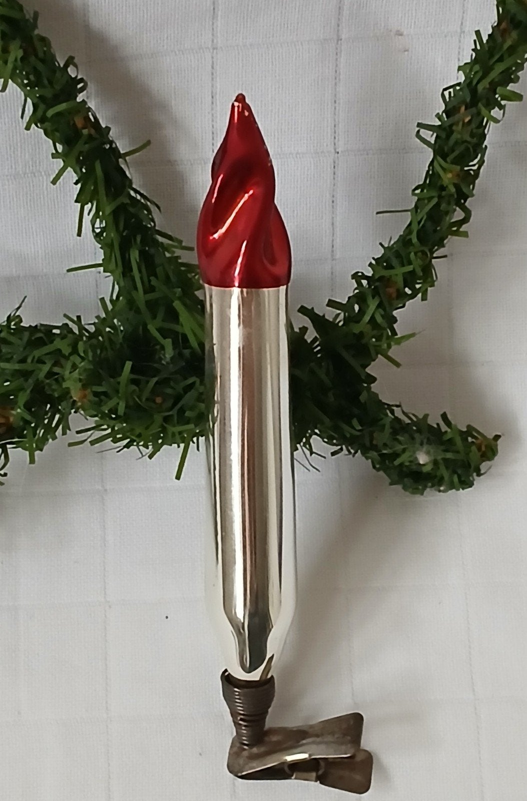 Oude Antieke kerstbal kaars, Diversen, Kerst, Verzenden