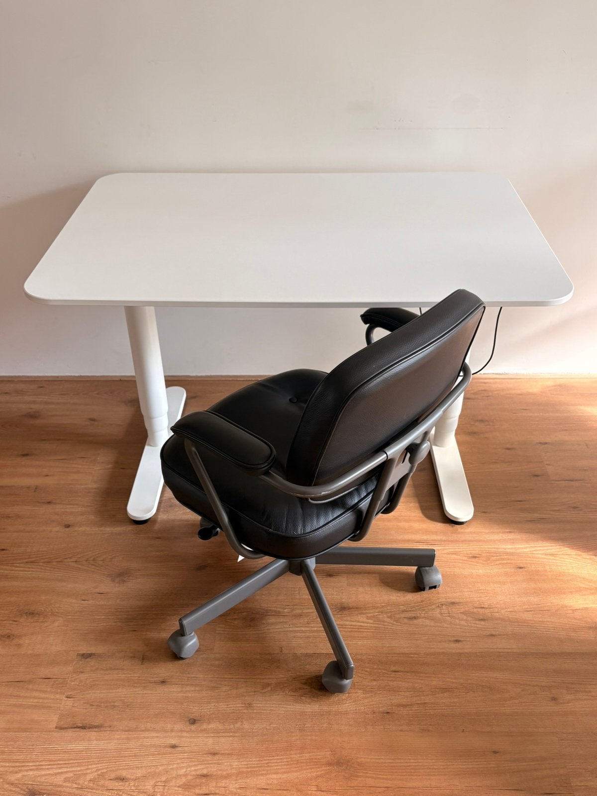 Ikea standing desk, Ophalen, Zit-sta bureau, 120 cm, Kabelgoot