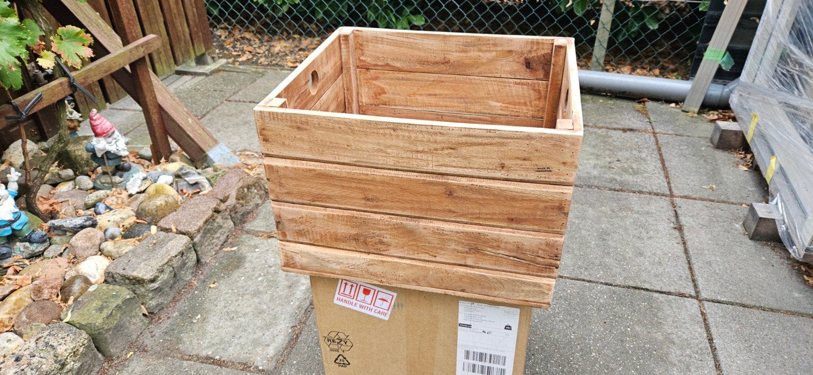 Teakhouten kist - Made in Indonesia, Huis en Inrichting, Woonaccessoires | Kisten, Ophalen