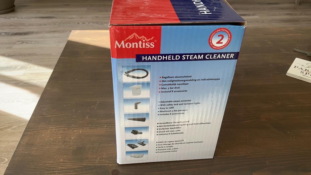 Montiss Handheld Stoomreiniger - Compact en Krachtig, Ophalen, Zo goed als nieuw