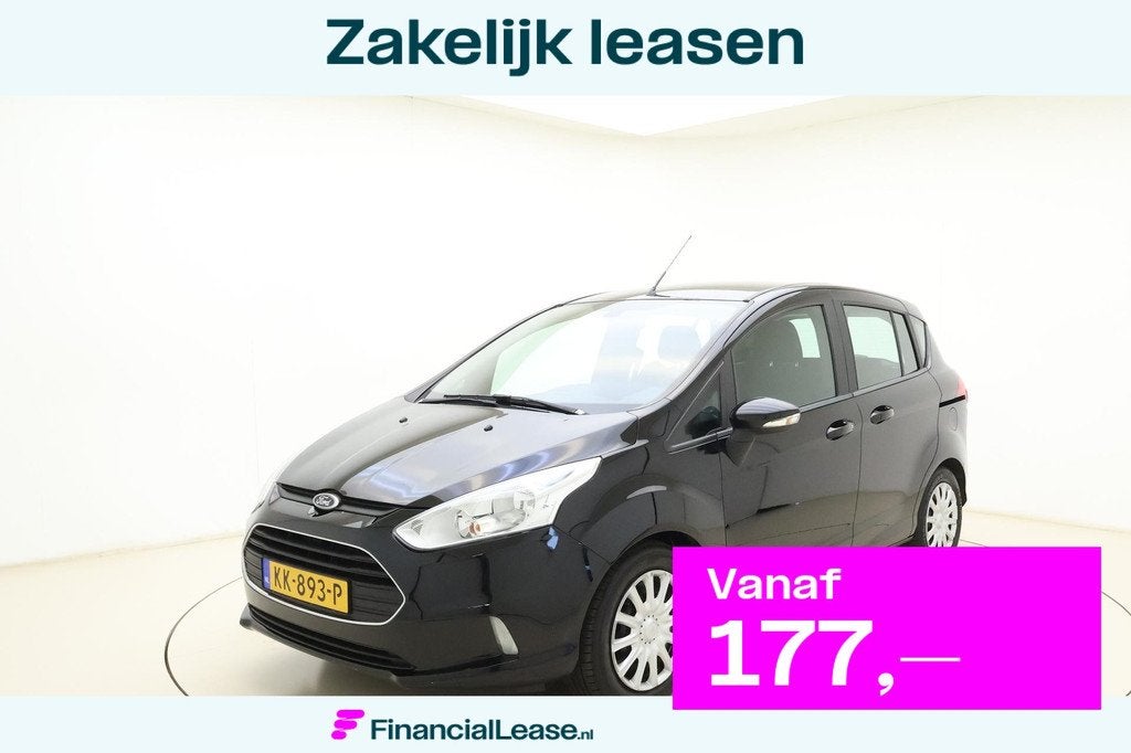 Ford B-Max 1.0 EcoBoost Style | Navigatie | Airco | Trekhaak, Gebruikt, 750 kg, Zwart, Origineel Nederlands