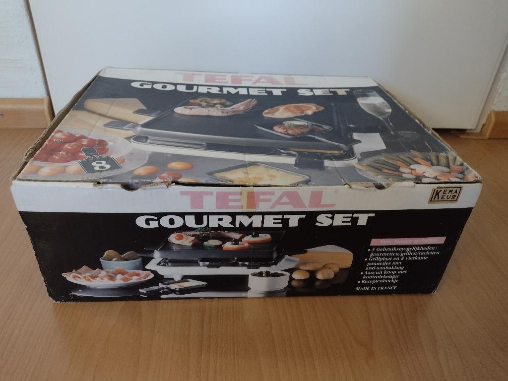 Grill / bakplaat / gourmet set, Ophalen of Verzenden, Vaatwasmachinebestendig, Gebruikt, Tafelgrill