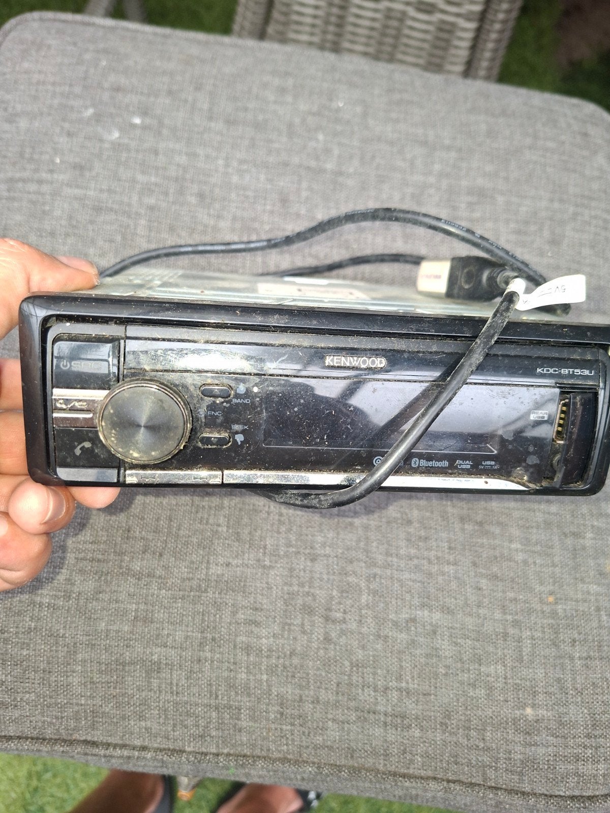 Kenwood KDC-BT53U Autoradio met Bluetooth en USB, Ophalen of Verzenden, Gebruikt