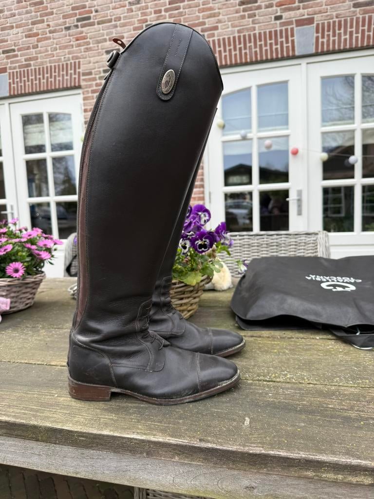 Bruine rijlaarzen De Niro Tricolore, Ophalen of Verzenden, Zo goed als nieuw, Dressuur, Schoeisel