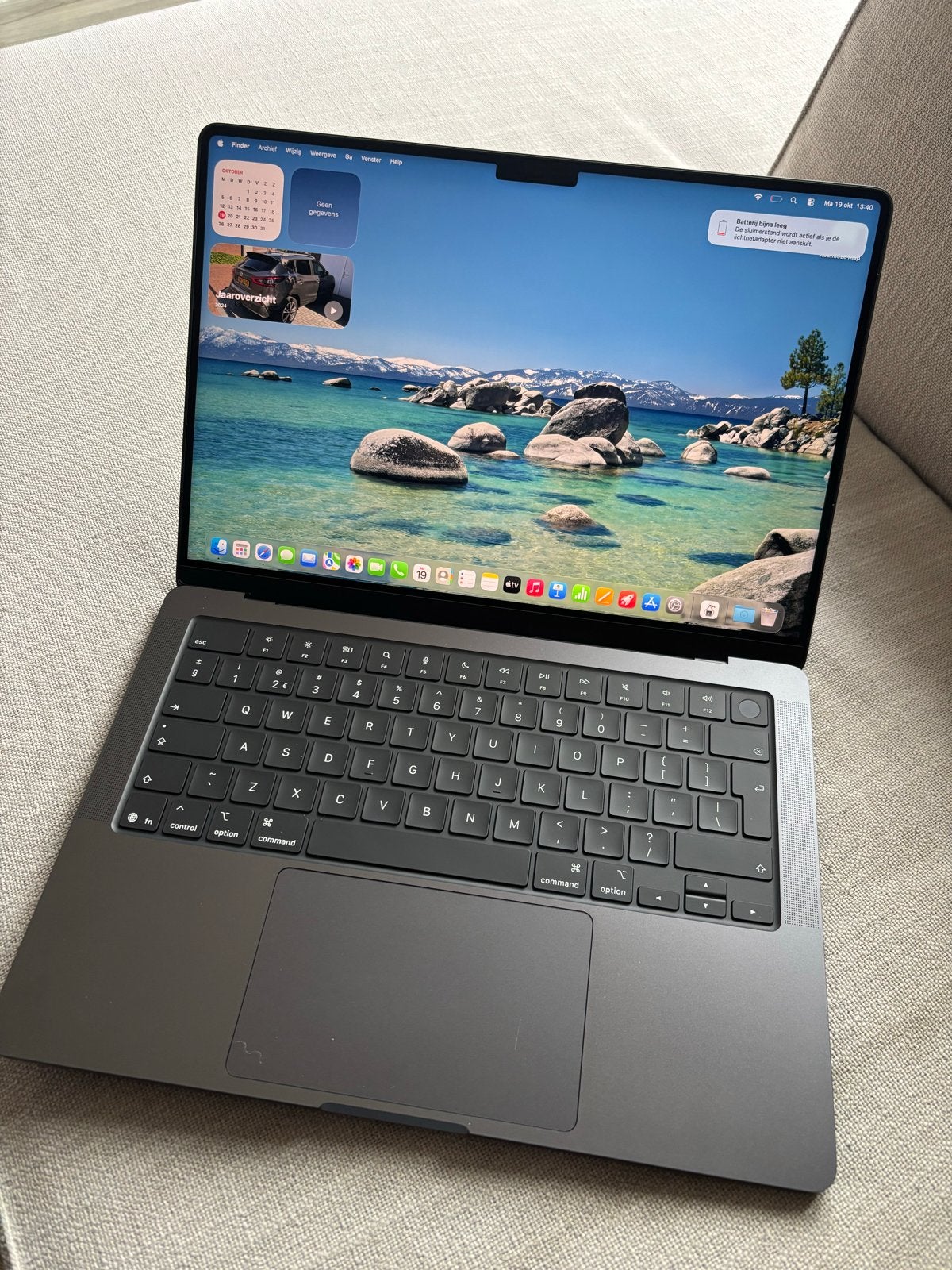 Apple MacBook Pro 14 inch M5, 16GB/512GB Spacegrijs, Qwerty, Overige groottes, Zo goed als nieuw, Onbekend