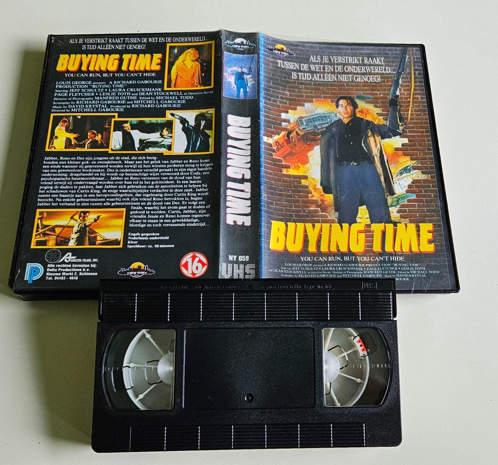 Buying Time (1989) VHS, Actie/Avontuur, Cd's en Dvd's, VHS | Film, Vanaf 16 jaar, Ophalen of Verzenden, Gebruikt, Actie en Avontuur