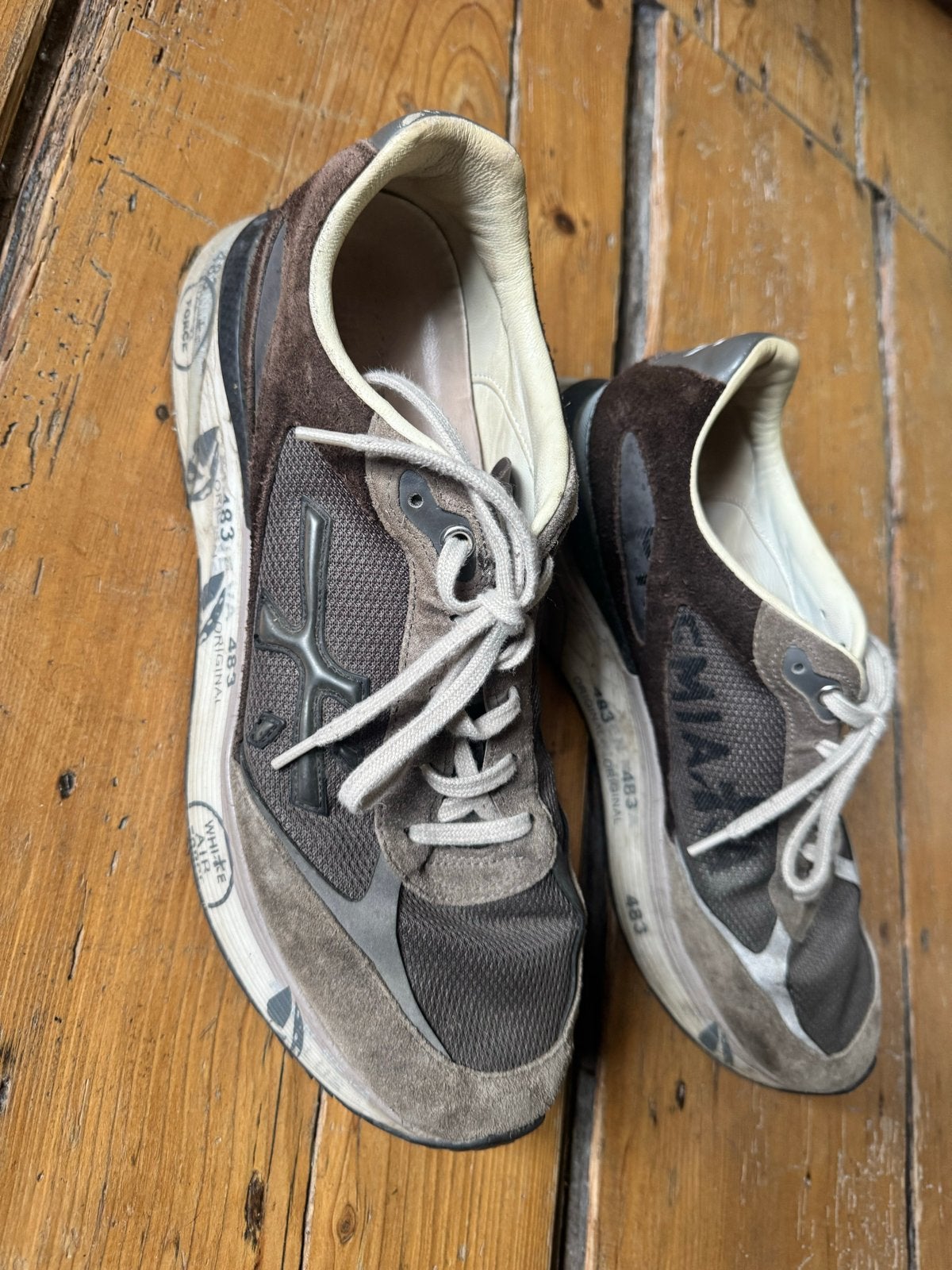 Premiata sneakers maat 46 - Bruin, Ophalen of Verzenden, Gedragen, Bruin, Sneakers of Gympen