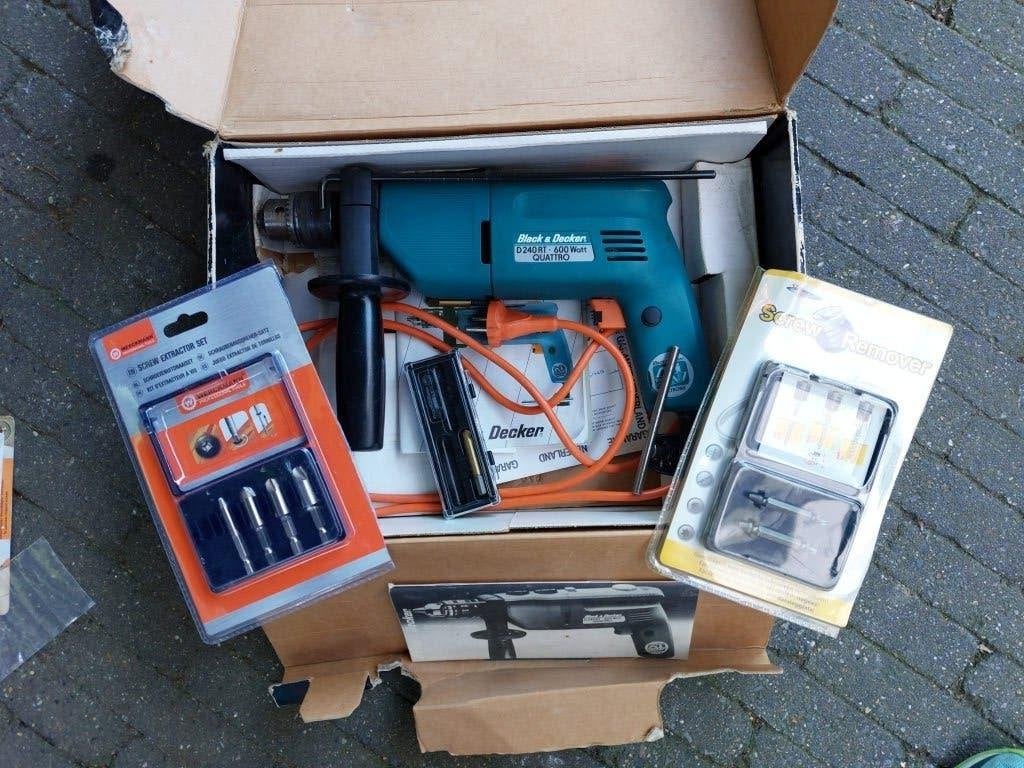 klopboor black & Decker 600 watt, Ophalen, Gebruikt, Boormachine