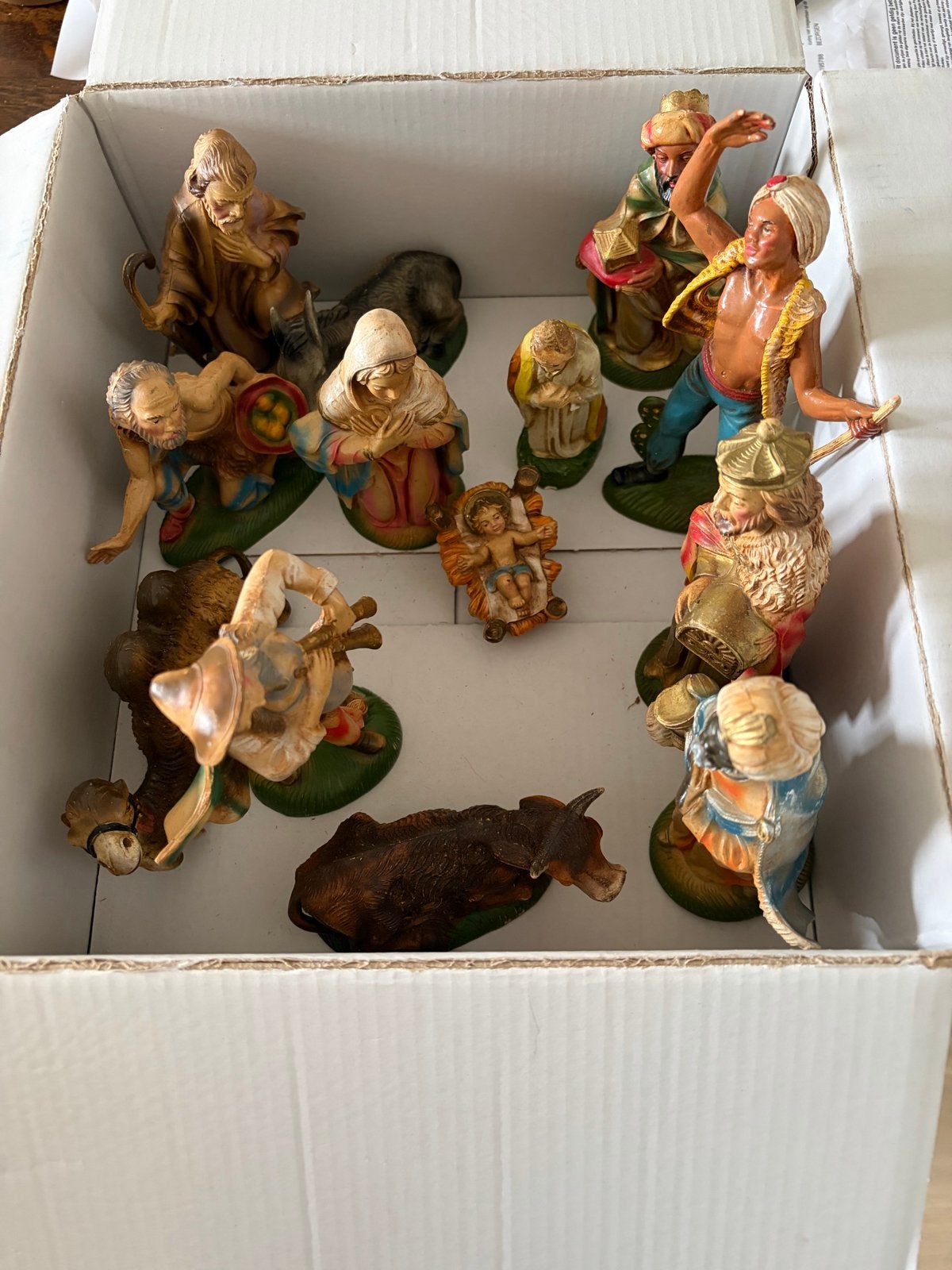 Kerststal Beelden Set - 13 Stuks, Ophalen, Gebruikt, Beeld(je), Christendom | Katholiek