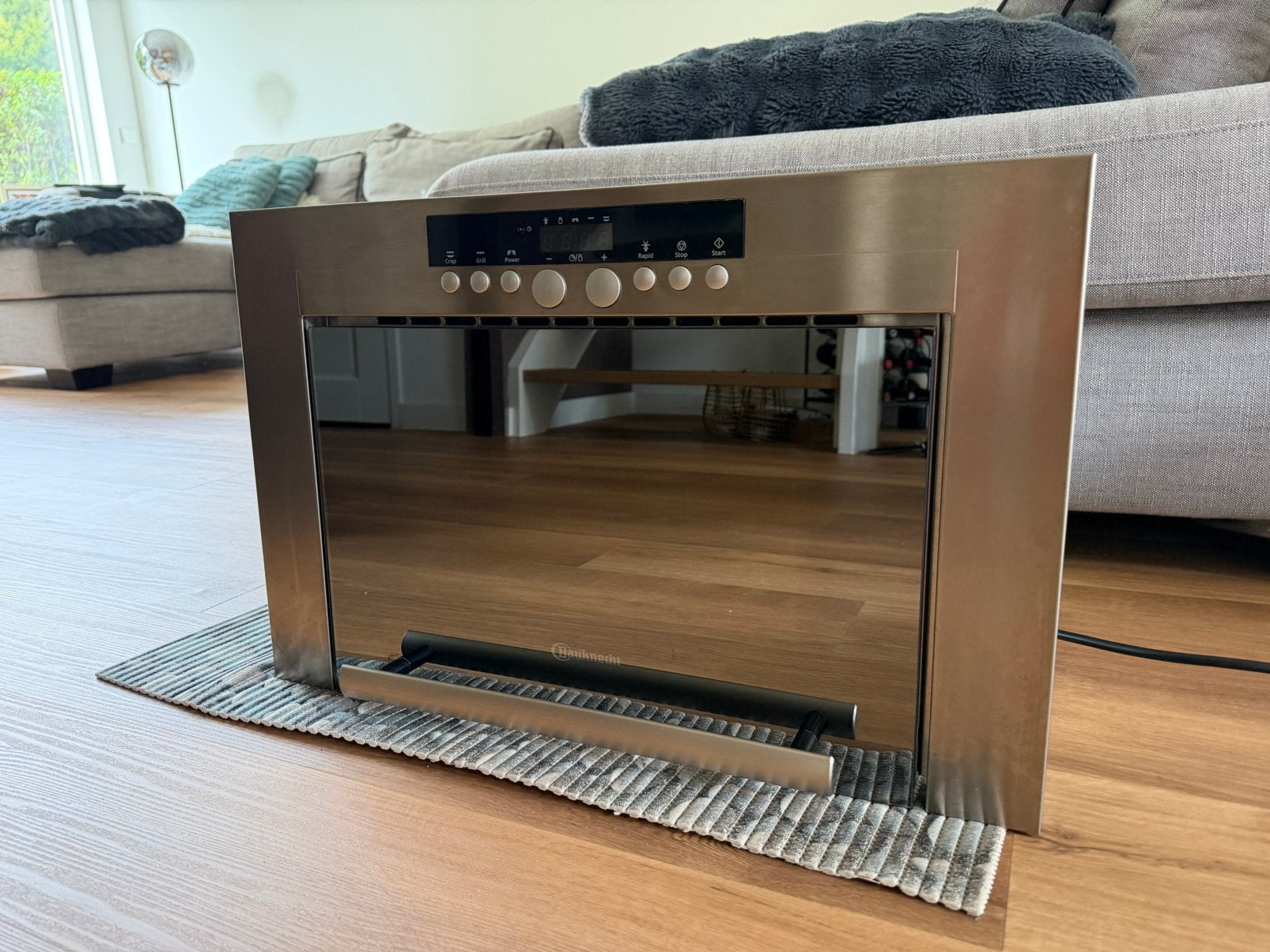 Bauknecht inbouw magnetron, Ophalen, Gebruikt, Crisp, Magnetron