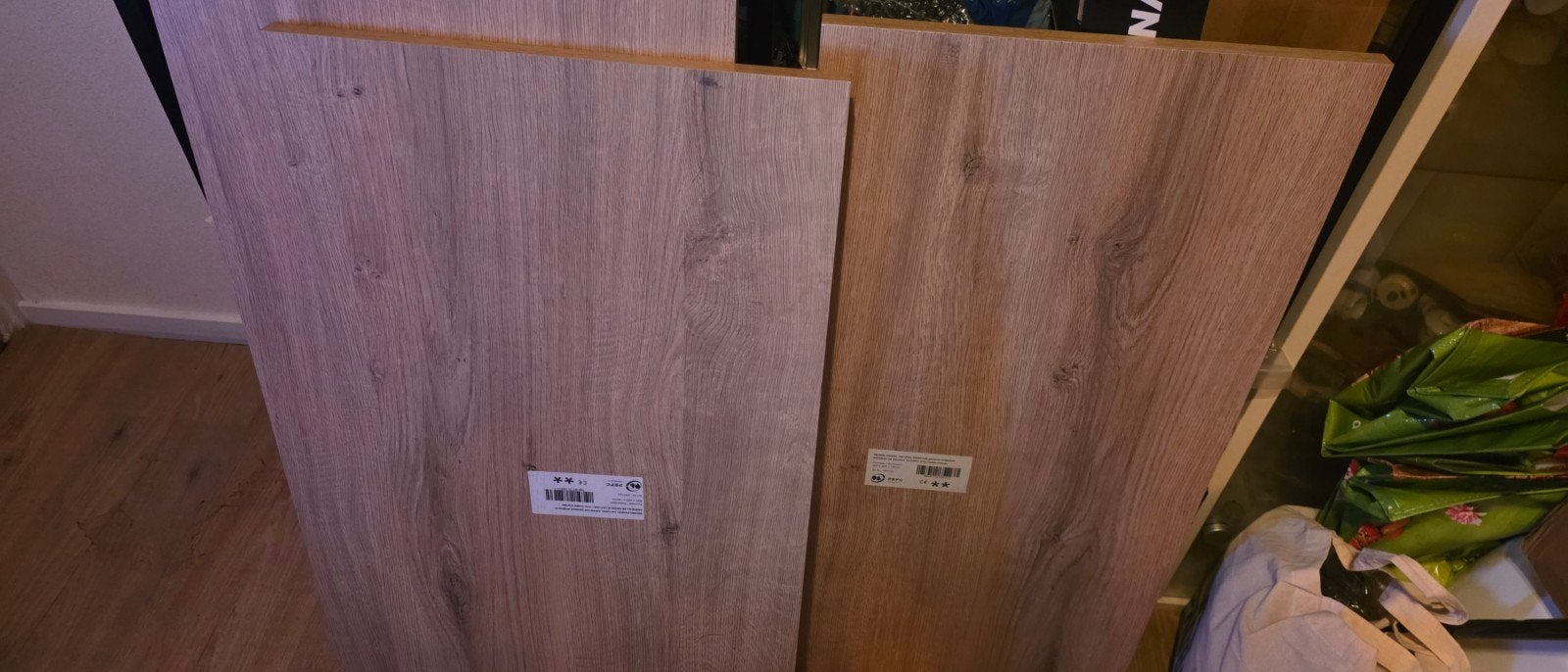 Meubelpaneel Naturel Eiken 1200x400x18mm & 800x400x18mm, Ophalen of Verzenden