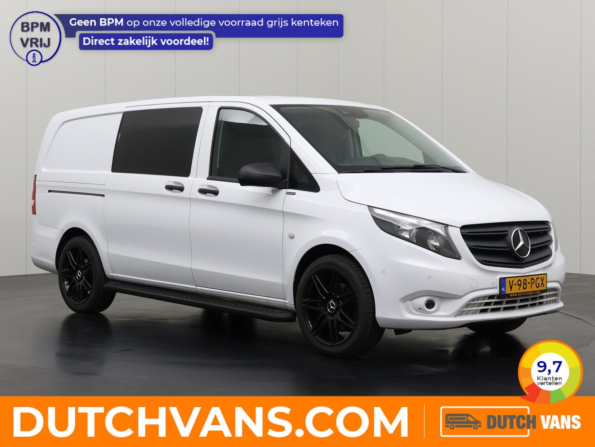 Mercedes-Benz Vito 119CDi 4x4 9G-Tronic Automaat Lang Dubbel, Auto's, Automaat, Stof, Gebruikt, 2000 kg